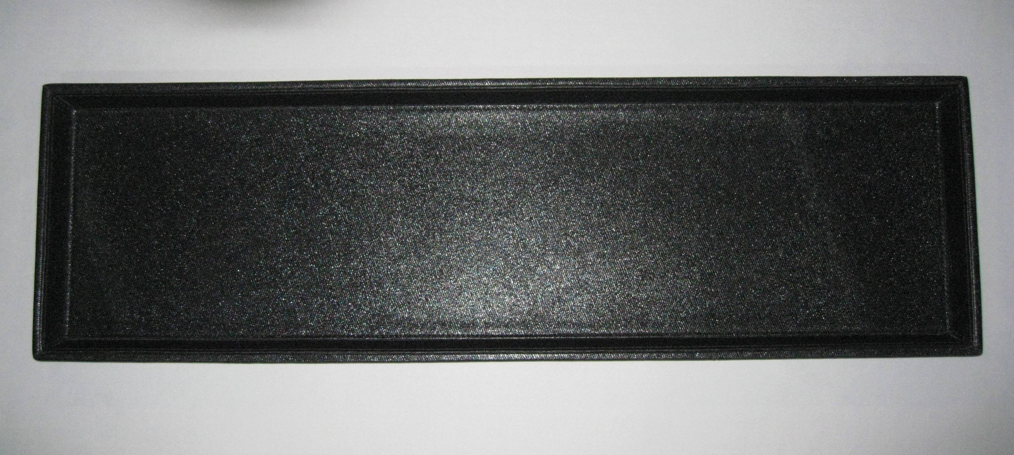 Large Black Sushi Sashimi Leather Tray