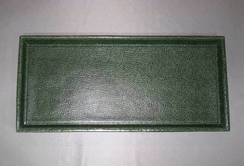 Small Green Sushi Sashimi Leather Tray