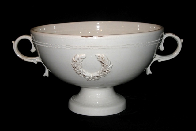 Stem Footed Bowl (Off White)